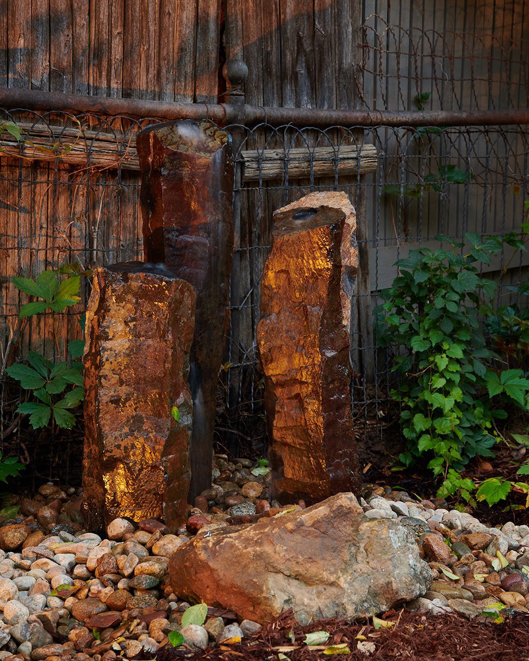 Beautiful water features in Cherry Creek, CO