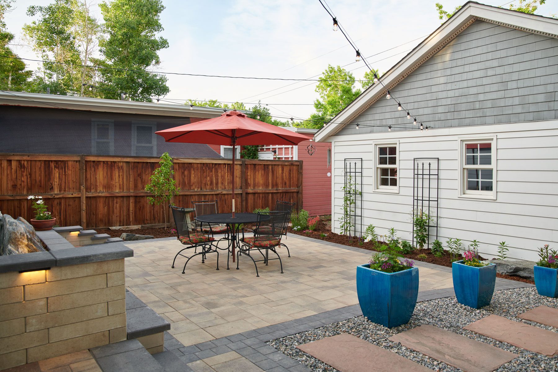 Landscape design with patio in Cherry Creek, CO