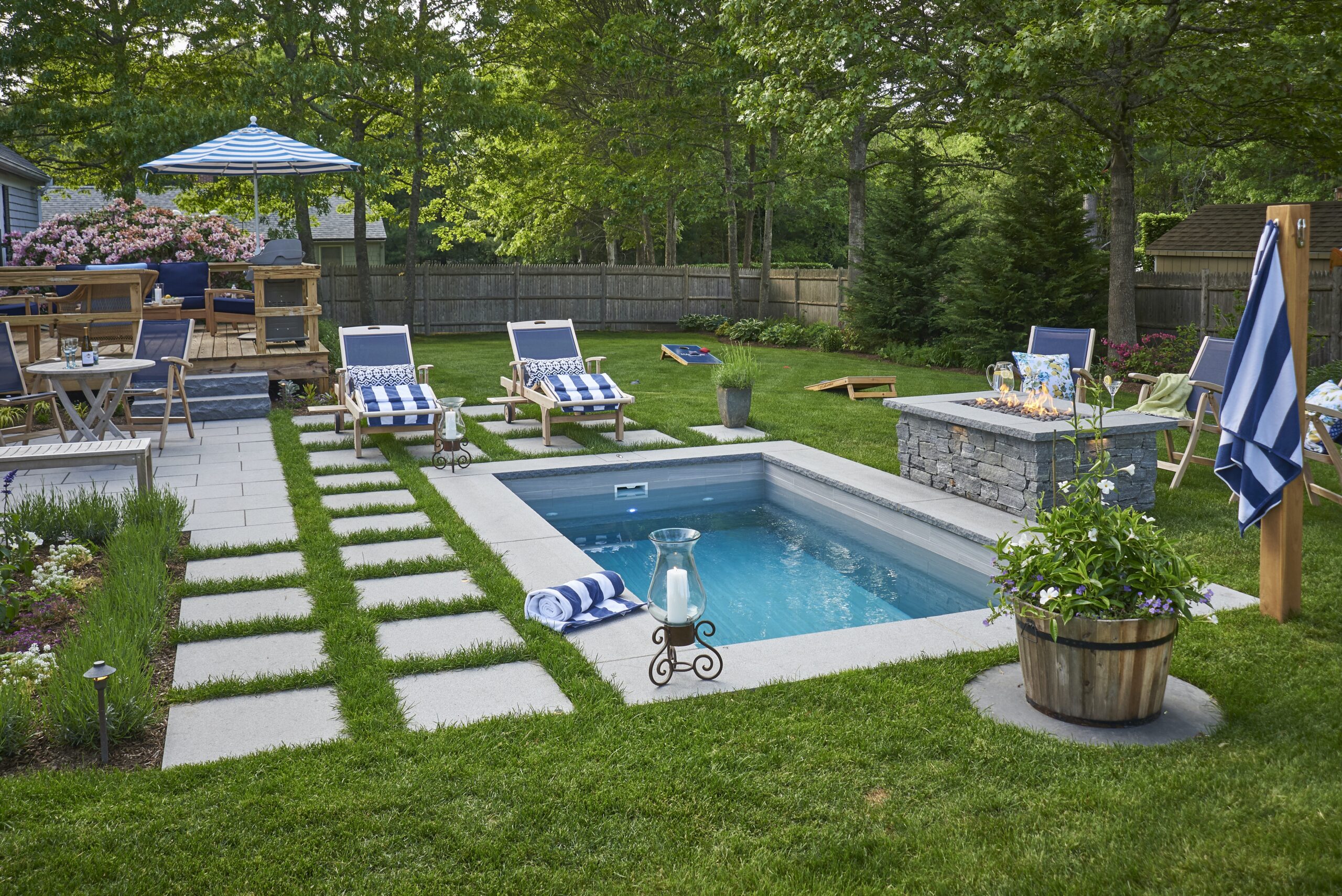 plunge pools and outdoor lighting the pinery co