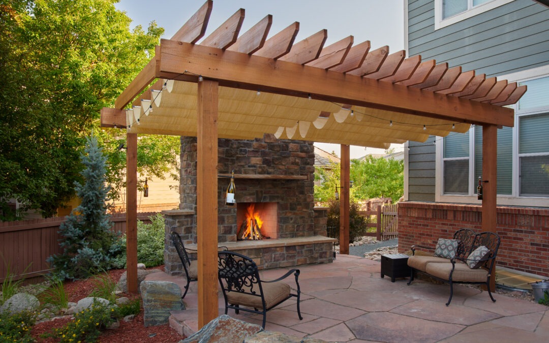 6 Ways Landscaping and an Outdoor Fireplace Transform Denver Country Club, CO Properties