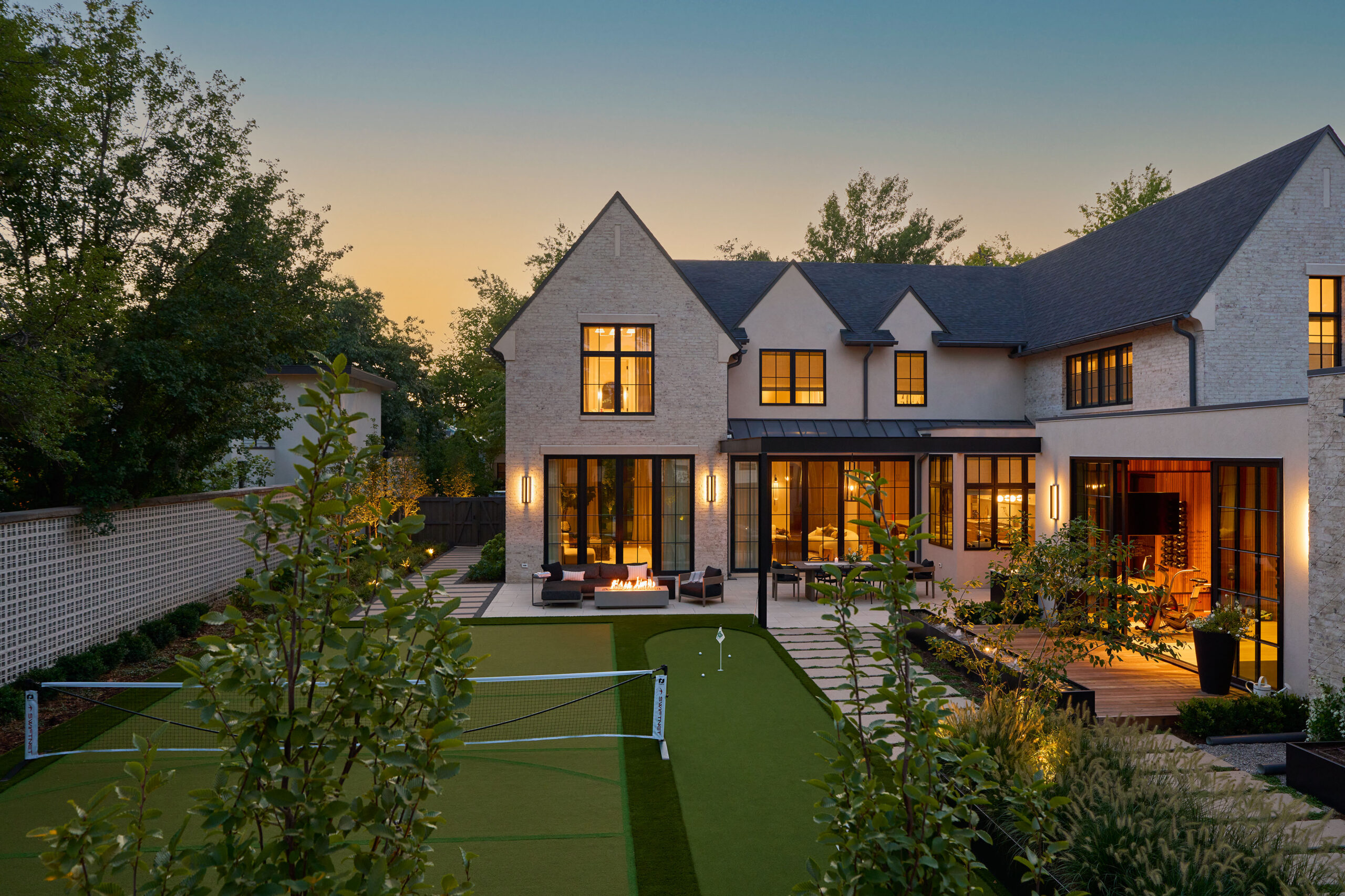 Pergola and outdoor fireplace with expert masonry work in Highlands Ranch, CO