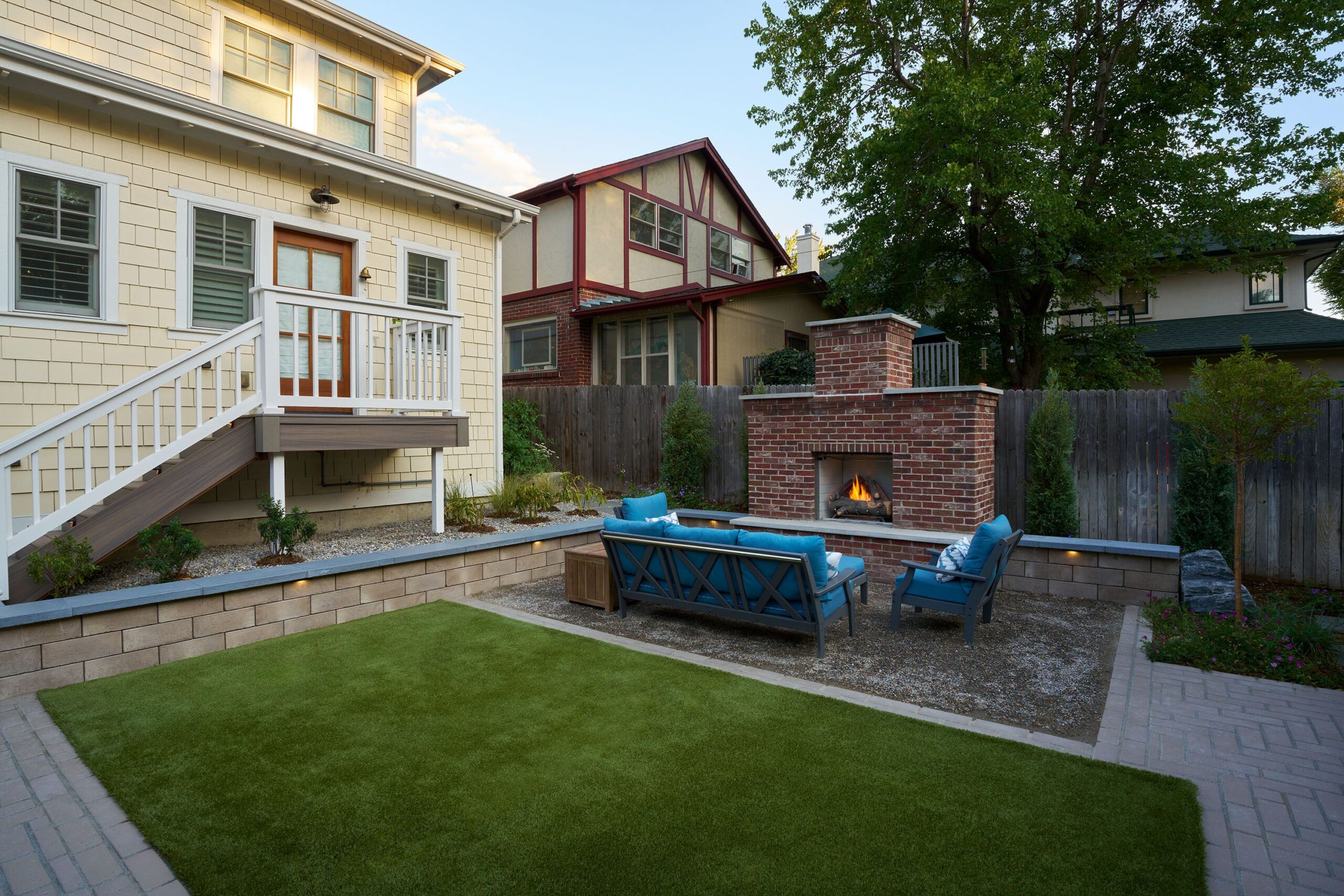 deck builder and outdoor fireplace lone tree co